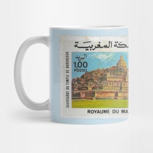 Vintage 1985 Morocco UNESCO Stamp Mug